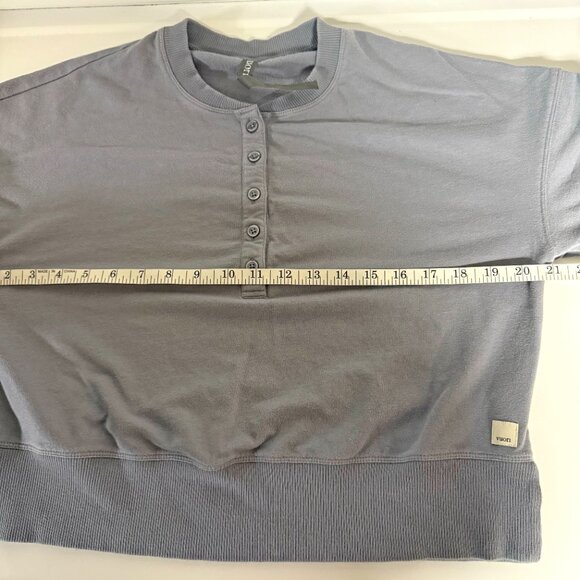 Vuori Laguna Stretch Organic Cotton Henley Sweatshirt - Picture 10 of 11